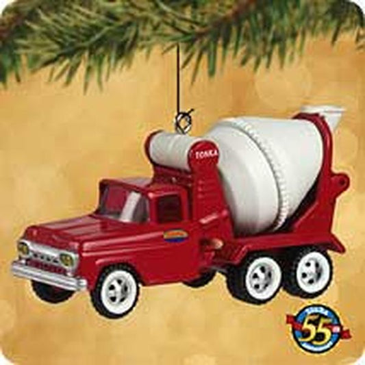 Aunt Krismas 'Tonka 1961 Cement Truck' ornament by Hallmark. Year: 2002 - Tonka  series #0. 'Mint In Box' condition.