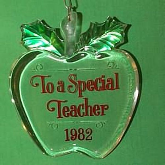 Aunt Krismas 'Teacher - Apple' ornament by Ed Seale. Year: 1982 - N/A series #0. 'No Box' condition.