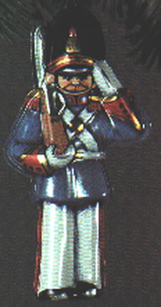 Aunt Krismas 'Tin Soldier' ornament by Linda Sickman. Year: 1982 - N/A series #0. 'No Box' condition.