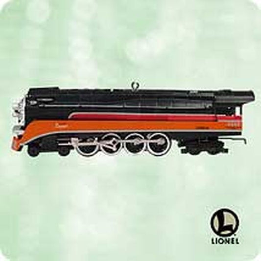 Aunt Krismas '4449 Daylight Steam Locomotive' ornament by Hallmark. Year: 2003 - Lionel Train series #8. 'Mint In Box' condition.