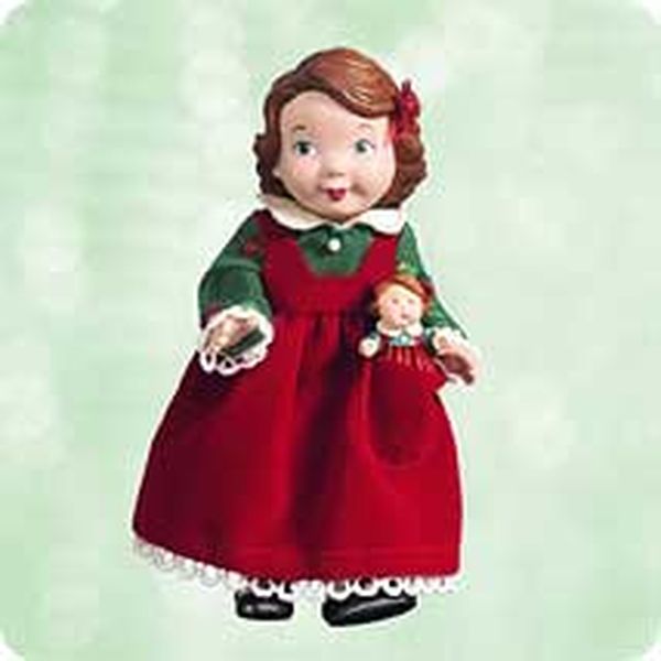 Aunt Krismas 'Mistletoe Miss' ornament by Nina Aube. Year: 2003 - Mistletoe Miss series #3. 'Mint In Box' condition.