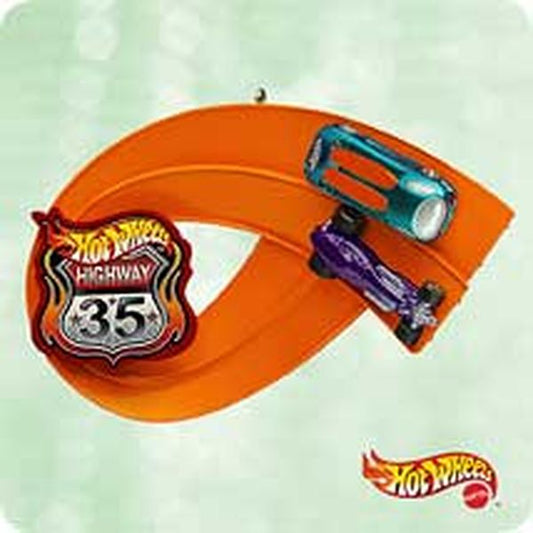 Aunt Krismas 'On Track: Deora II and Sweet Sixteen Hot Wheels 35th Anniversary ' ornament by Hallmark. Year: 2003 - Hot Wheels  series #0. 'Mint In Box' condition.