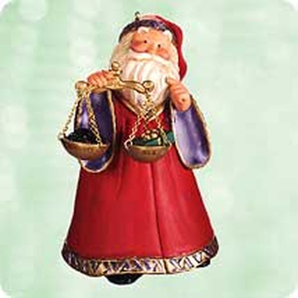 Aunt Krismas 'The Decision  ' ornament by Nina Aube. Year: 2003 - N/A series #0. 'Mint In Box' condition.