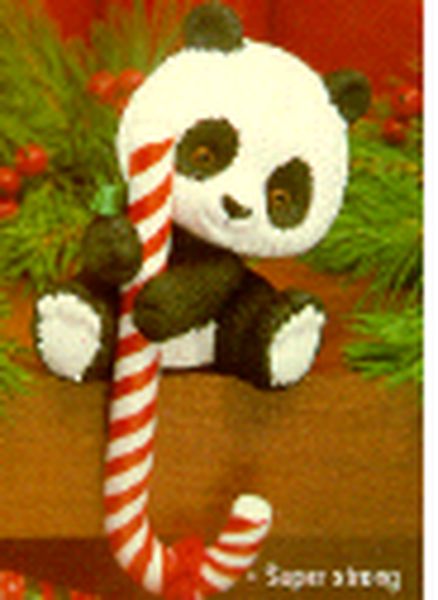 Aunt Krismas 'Panda - Stocking Hanger' ornament by Hallmark. Year: 1982 - N/A series #0. 'Mint In Box' condition.