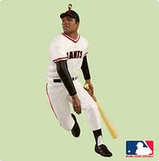 Aunt Krismas 'Willie Mays' ornament by Dill Rhodus. Year: 2004 - At the Ballpark  series #0. 'Mint In Box' condition.