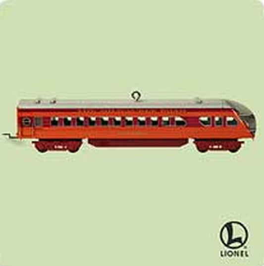 Aunt Krismas 'Hiawatha Observation Car' ornament by Hallmark. Year: 2004 - Lionel Train  series #0. 'Mint In Box' condition.