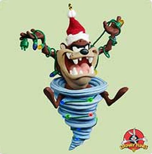 Aunt Krismas 'Whirlwind Decorating - Taz' ornament by Robert Chad. Year: 2004 - Looney Tunes  series #0. 'Mint In Box' condition.