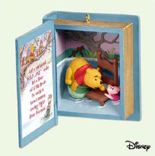 Aunt Krismas 'Rainy Day Rescue' ornament by Hallmark. Year: 2005 - Winnie the Pooh series #8. 'Mint In Box' condition.
