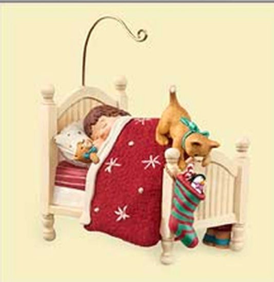 Aunt Krismas 'A Kitty for Christmas!' ornament by Nina Aube. Year: 2006 - N/A series #0. 'Mint In Box' condition.