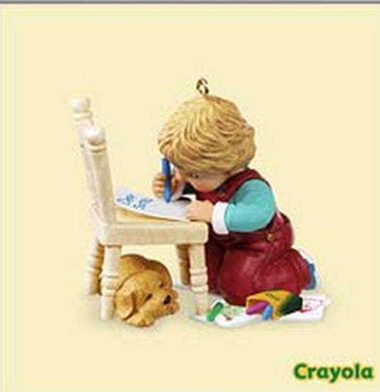 Aunt Krismas 'Dear Santa' ornament by Nina Aube. Year: 2006 - Crayola  series #0. 'Mint In Box' condition.