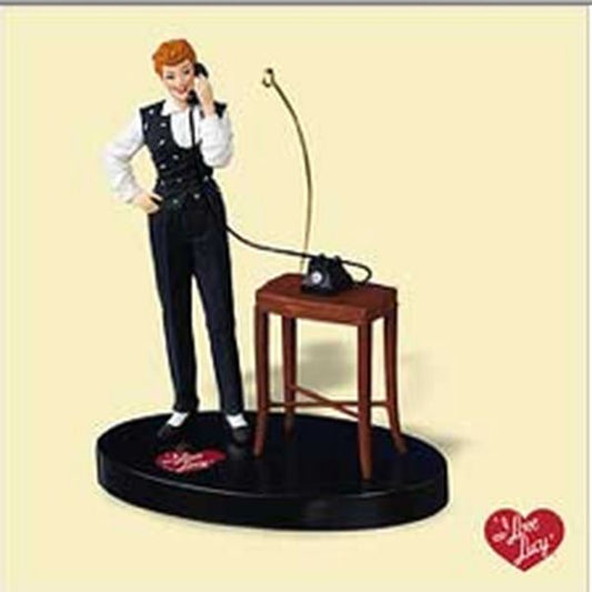 Aunt Krismas 'Hello, Ricky?' ornament by Hallmark. Year: 2006 - I Love Lucy  series #0. 'Mint In Box' condition.