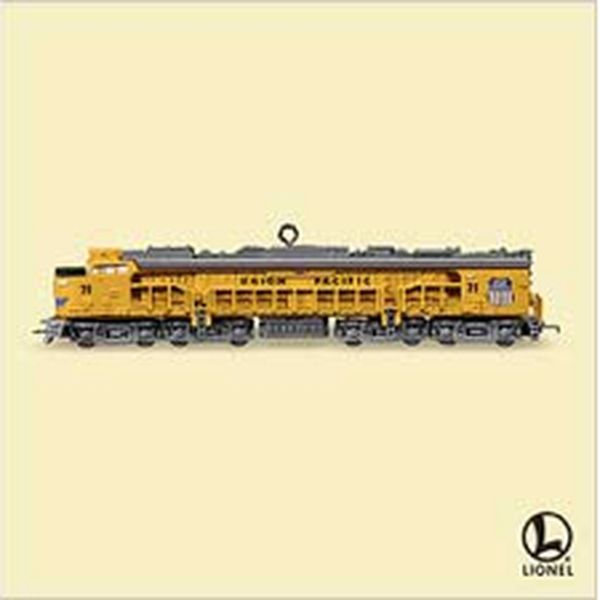 Aunt Krismas 'Union Pacidic Veranda Turbine Locomotive' ornament by Hallmark. Year: 2006 - Lionel Train series #11. 'Mint In Box' condition.