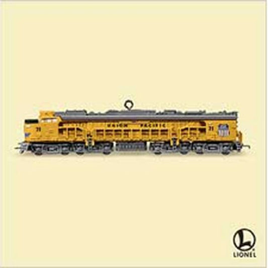 Aunt Krismas 'Union Pacidic Veranda Turbine Locomotive' ornament by Hallmark. Year: 2006 - Lionel Train series #11. 'Mint In Box' condition.