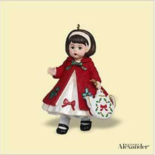 Aunt Krismas 'Christmas Tea' ornament by John (Collin) Francis . Year: 2006 - Madame Alexander series #11. 'Mint In Box' condition.