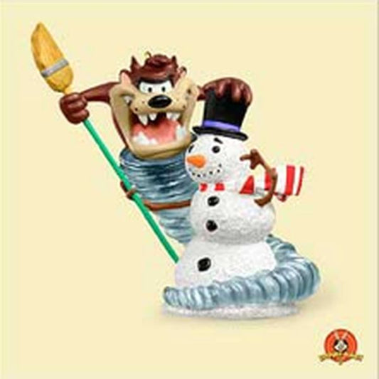 Aunt Krismas 'Taz the Snowman Wizard' ornament by Robert Chad. Year: 2006 - Looney Tunes  series #0. 'Mint In Box' condition.