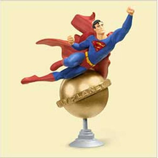 Aunt Krismas 'The Man of Steel' ornament by Lane Feuer. Year: 2006 - Super Heroes  series #0. 'Mint In Box' condition.