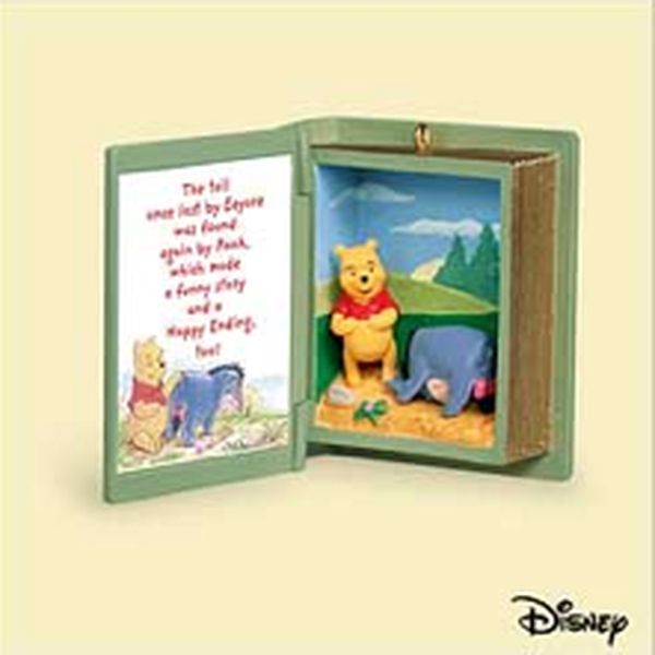 Aunt Krismas 'Eeyore Loses a Tail' ornament by Hallmark. Year: 2006 - Winnie the Pooh series #9. 'Mint In Box' condition.