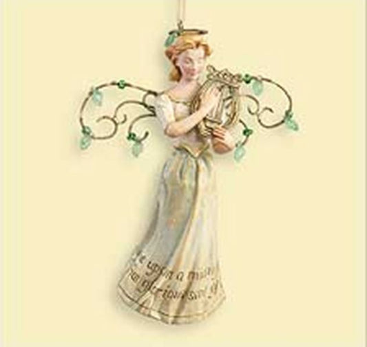 Aunt Krismas 'It Came Upon a Midnight Clear' ornament by Joanne Eschrich. Year: 2006 - Yuletide Harmony Collection  series #0. 'Mint In Box' condition.