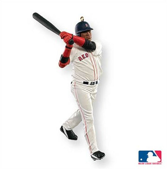 Aunt Krismas 'David Ortiz' ornament by Hallmark. Year: 2007 - At the Ballpark series #12. 'Mint In Box' condition.