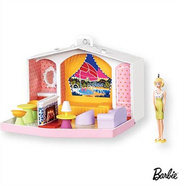 Aunt Krismas 'Barbie Family Deluxe House' ornament by Anita Marra Rogers. Year: 2007 - Barbie  series #0. 'Mint In Box' condition.