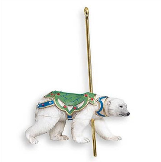 Aunt Krismas 'Grand Polar Bear' ornament by Kristina Kline. Year: 2007 - Carousel Ride series #4. 'Mint In Box' condition.