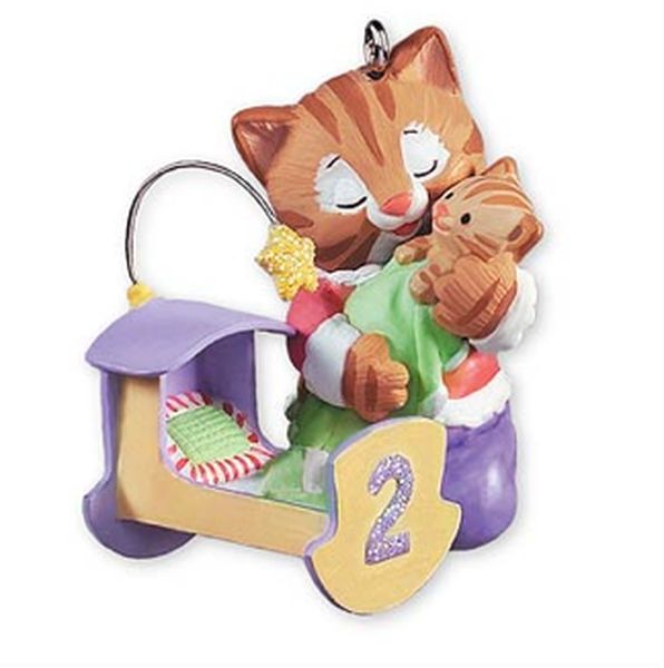 Aunt Krismas 'Child's Age Collection: My Second Christmas - Girl' ornament by Kristina Kline. Year: 2007 - N/A series #0. 'Mint In Box' condition.