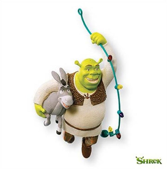 Aunt Krismas 'Shrek and Donkey' ornament by Robert Chad. Year: 2007 - Shrek  series #0. 'Mint In Box' condition.