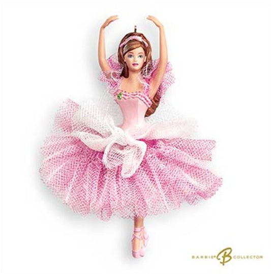 Aunt Krismas 'Flower Ballerina Barbie' ornament by Hallmark. Year: 2007 - Barbie  series #0. 'Mint In Box' condition.