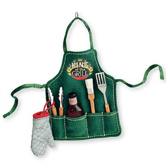 Aunt Krismas 'King of the Grill' ornament by Terri Steiger. Year: 2007 - N/A series #0. 'Mint In Box' condition.