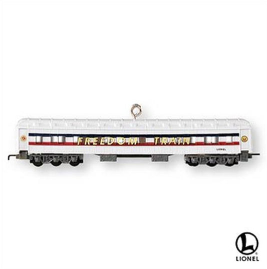Aunt Krismas 'Lionel Freedom Train Sleeper' ornament by Hallmark. Year: 2007 - Lionel Train  series #0. 'Mint In Box' condition.