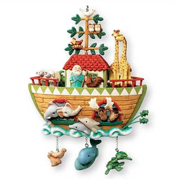 Aunt Krismas 'Noah's Ark' ornament by Tammy Haddix. Year: 2007 - Noah’s Ark  series #0. 'Mint In Box' condition.