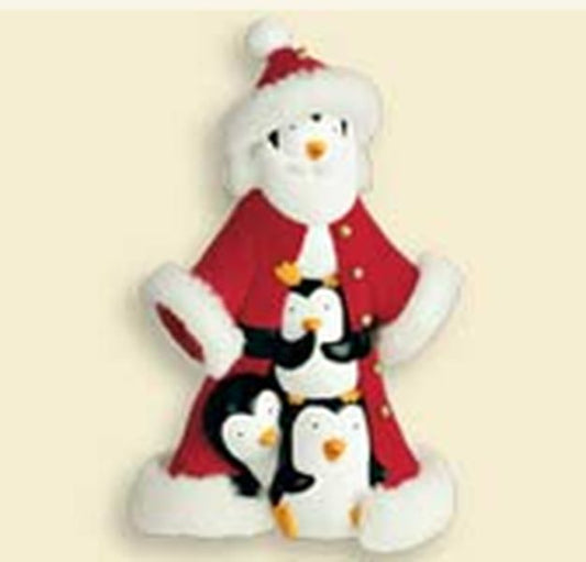 Aunt Krismas 'Tip-Top Santa' ornament by Hallmark. Year: 2007 - South Pole Pals  series #0. 'Mint In Box' condition.