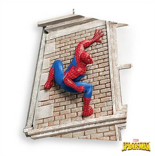 Aunt Krismas 'The Amazing Spider-Man' ornament by Lane Feuer. Year: 2007 - Super Heroes  series #0. 'Mint In Box' condition.