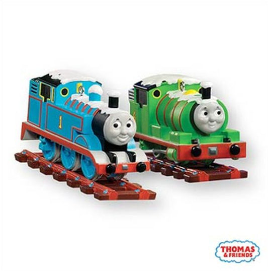 Aunt Krismas 'Thomas and Percy' ornament by Nello Williams. Year: 2007 - Thomas the Tank  series #0. 'Mint In Box' condition.