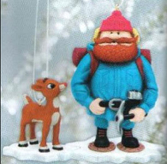 Aunt Krismas 'Yukon Cornelius and Rudolph' ornament by Hallmark. Year: 2007 - Rudolph the Red Nosed Reindeer  series #0. 'Mint In Box' condition.