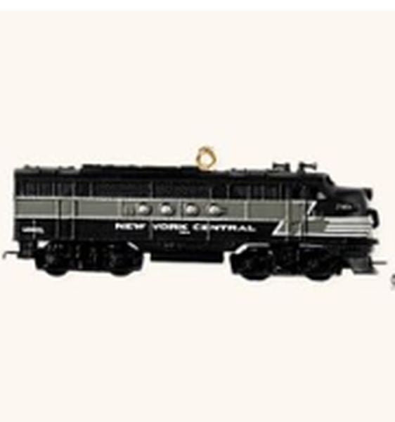 Aunt Krismas 'New York Central Locomotive' ornament by Hallmark. Year: 2008 - Lionel Train series #13. 'Mint In Box' condition.
