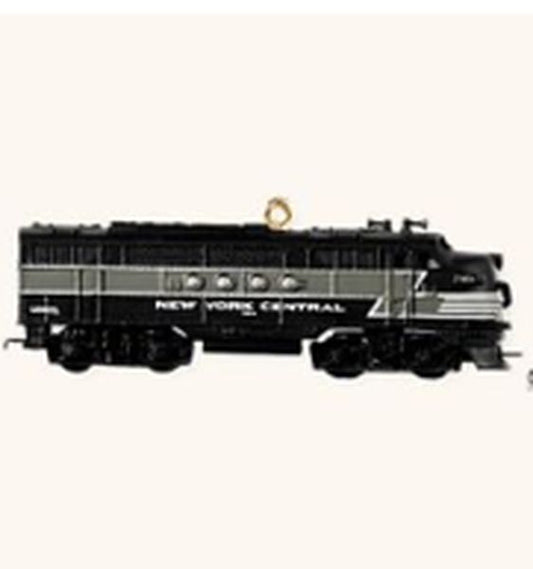 Aunt Krismas 'New York Central Locomotive' ornament by Hallmark. Year: 2008 - Lionel Train series #13. 'Mint In Box' condition.