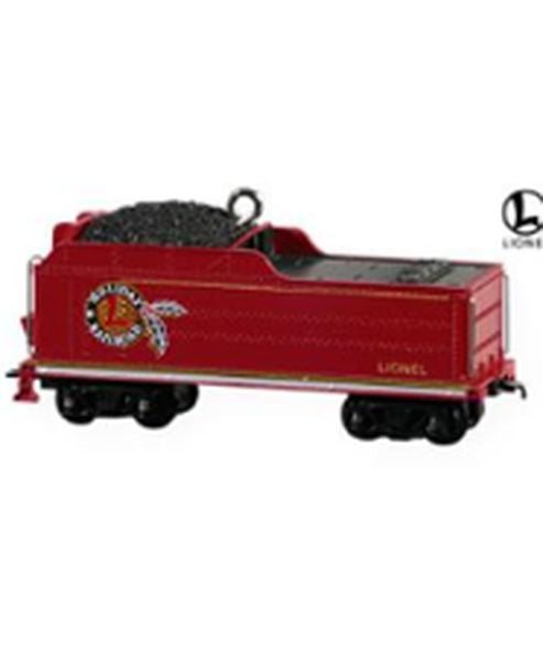 Aunt Krismas 'Lionel Holiday Red Mikado Tender' ornament by Hallmark. Year: 2009 - Lionel Train  series #0. 'Mint In Box' condition.