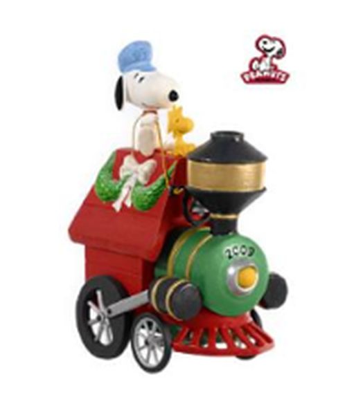 Aunt Krismas 'All Aboard for Holiday Fun! ' ornament by Hallmark. Year: 2009 - Peanuts  series #0. 'Mint In Box' condition.