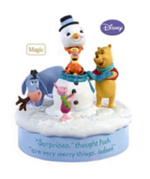 Aunt Krismas 'Snowman Surprise' ornament by Katrina Bricker. Year: 2009 - Winnie the Pooh Collection  series #0. 'Mint In Box' condition.