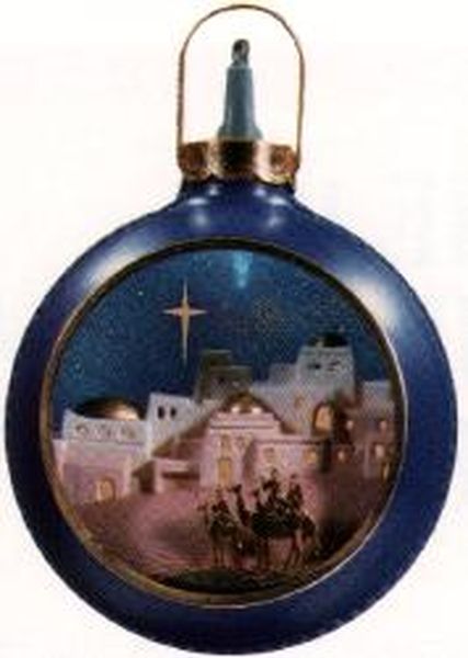 Aunt Krismas 'Nativity' ornament by Ed Seale. Year: 1984 - Nativity Lighted Balls  series #0. 'No Box' condition.