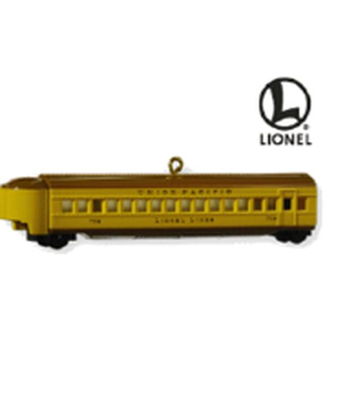 Aunt Krismas 'Lionel Union Pacific Streamliner Long Coach' ornament by Hallmark. Year: 2010 - N/A series #0. 'Mint In Box' condition.