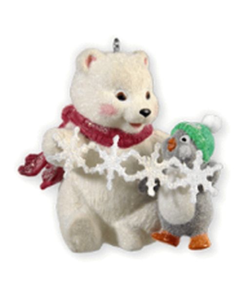 Aunt Krismas 'Snowflakes with Style!' ornament by Joanne Eschrich. Year: 2010 - Snowball and Tuxedo series #10. 'Mint In Box' condition.