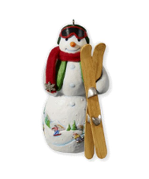 Hallmark 'Freddy F. Freestyle' ornament by Joanne Eschrich. Year: 2010 - Snowtop Lodge series #6. 'Mint In Box' condition.