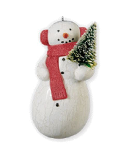 Aunt Krismas 'Spirited Snowman' ornament by Julie Forsyth. Year: 2010 - N/A series #0. 'Mint In Box' condition.