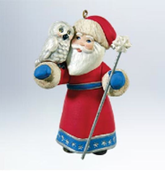Aunt Krismas 'A Visit From Santa' ornament by Tammy Haddix. Year: 2011 - A Visit From Santa series #3. 'Mint In Box' condition.