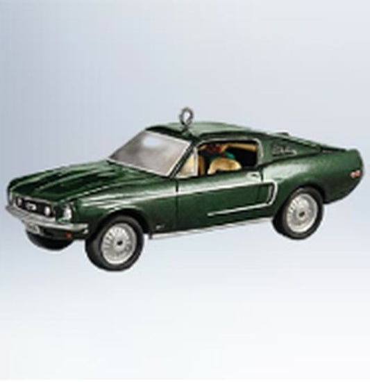 Aunt Krismas '1968 Ford Mustang GT' ornament by Don Palmiter. Year: 2011 - Classic American Cars series #21. 'Mint In Box' condition.