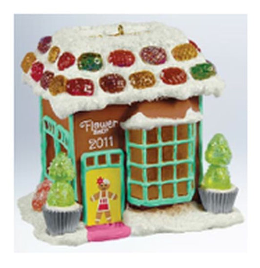 Aunt Krismas 'Flower Shop' ornament by Linda Sickman. Year: 2011 - Noelville series #6. 'Mint In Box' condition.