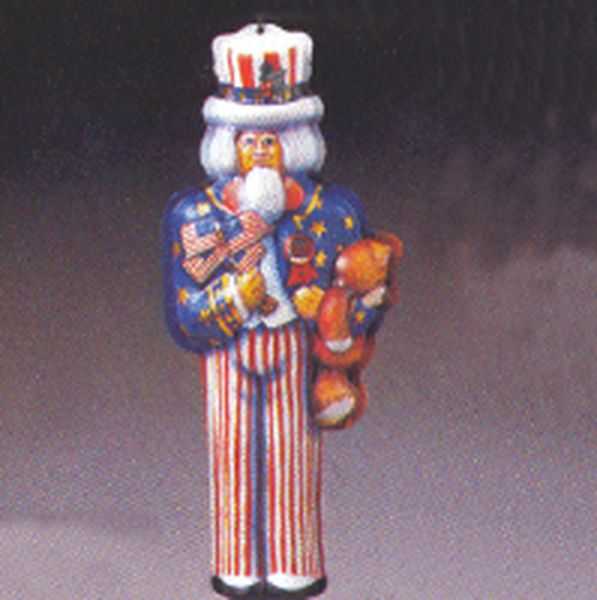 Aunt Krismas 'Uncle Sam' ornament by Linda Sickman. Year: 1984 - N/A series #0. 'No Box' condition.