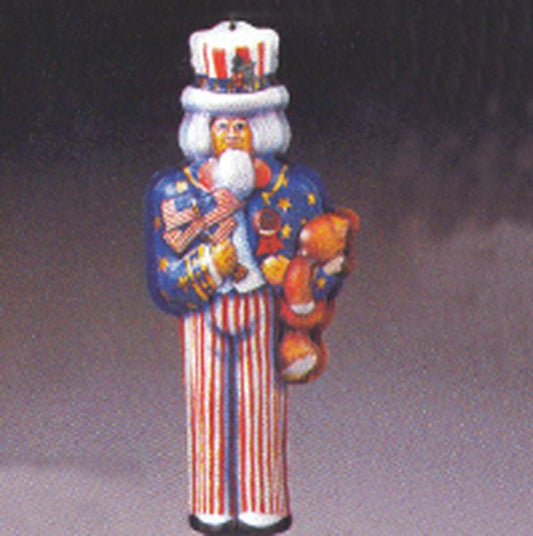 Aunt Krismas 'Uncle Sam' ornament by Linda Sickman. Year: 1984 - N/A series #0. 'No Box' condition.